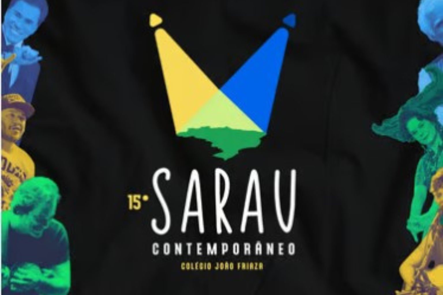 Arte de divulgação de 15º Sarau Contemporâneo