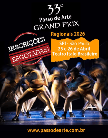 Arte de divulgação de 33º Passo de Arte Grand Prix – Regionais 2026 (SPI – São Paulo)