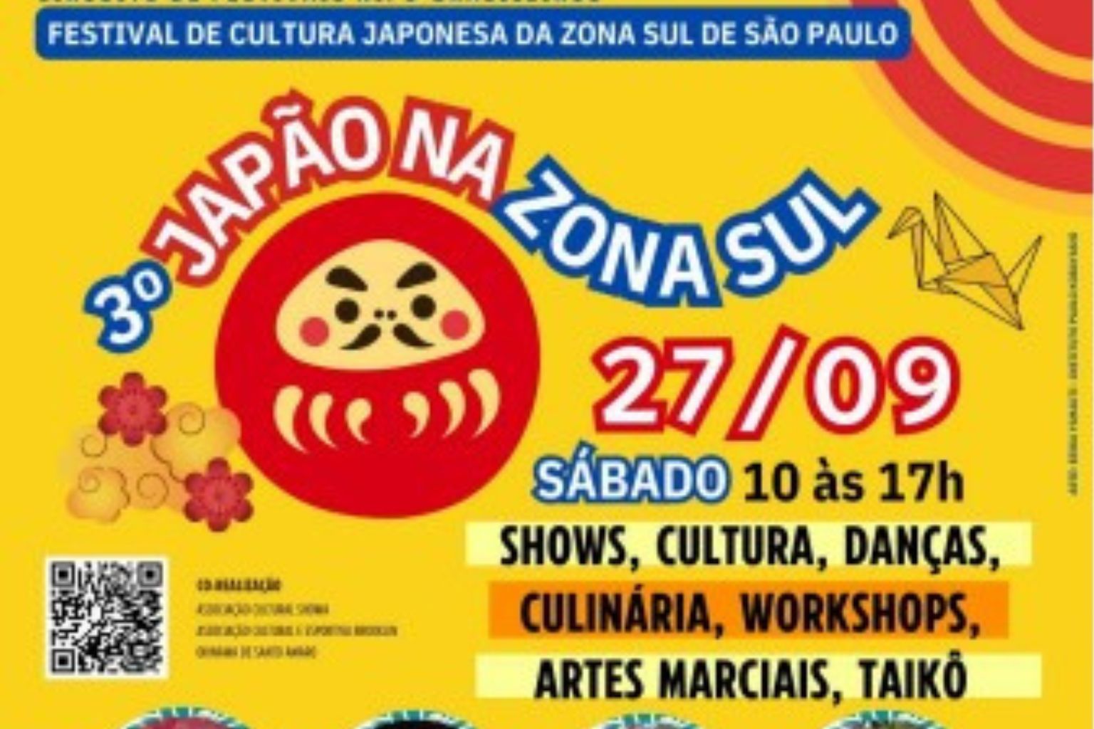 Arte de divulgação de 3º Japão na Zona Sul