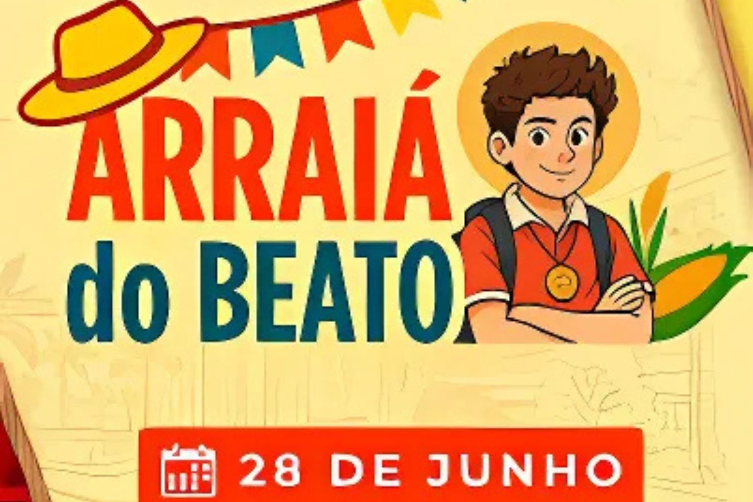Arte de divulgação de Arraiá do Beato