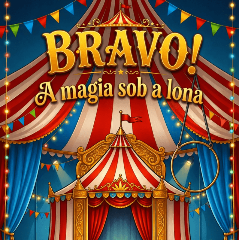 Arte de divulgação de BRAVO! A Magia Sobre a Onda