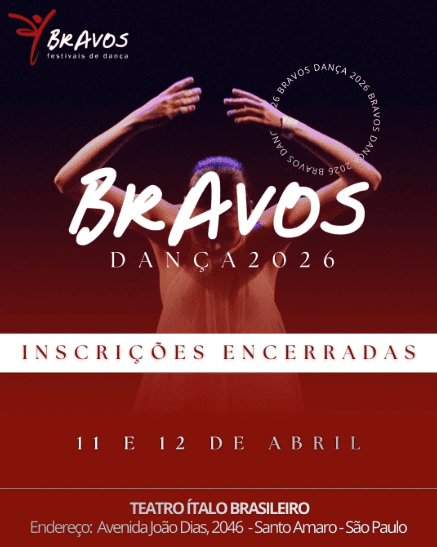 Arte de divulgação de BRAVOS DANÇA 2026 – Festival de Dança