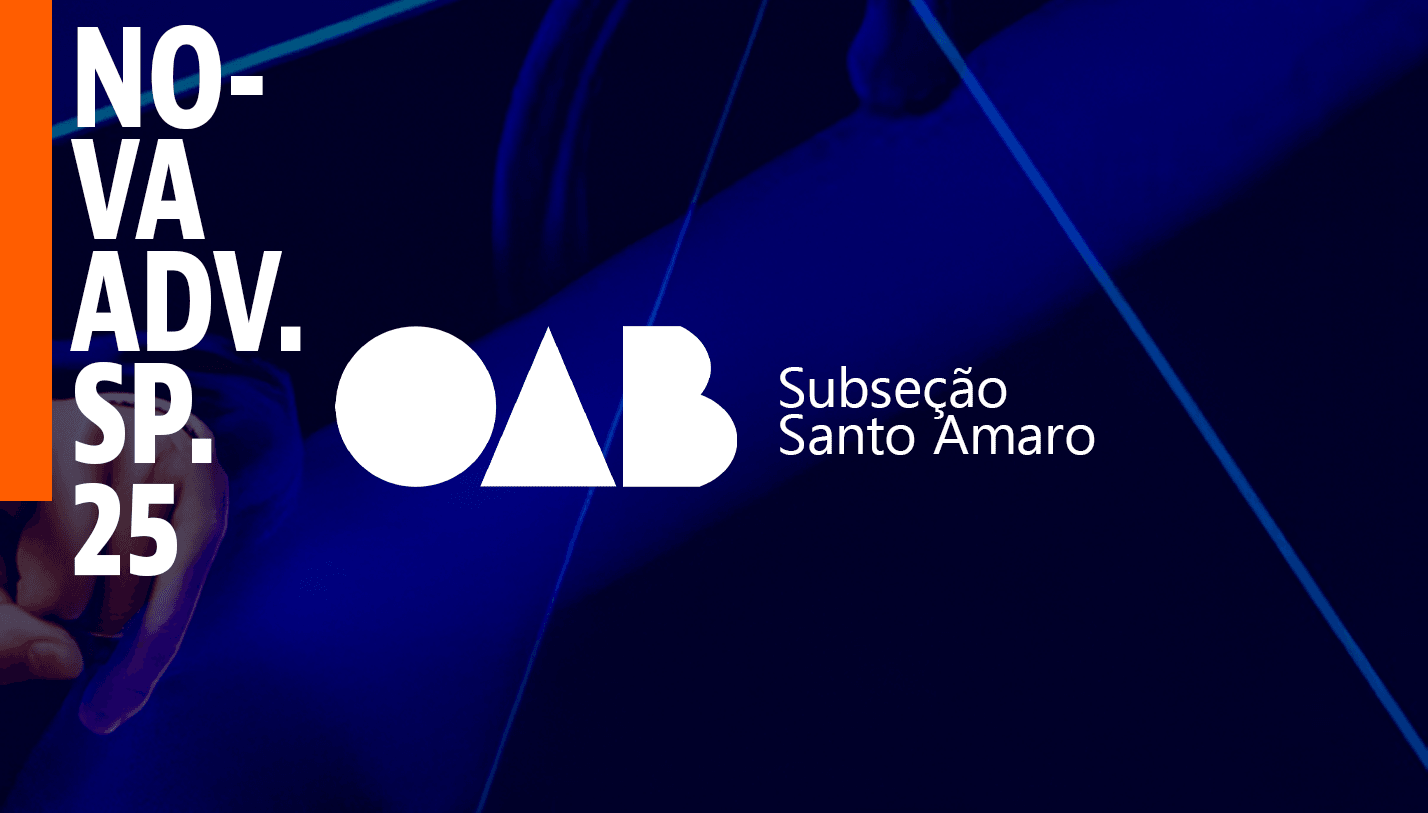 Arte de divulgação de Congresso da Jovem Advocacia - OAB Santo Amaro