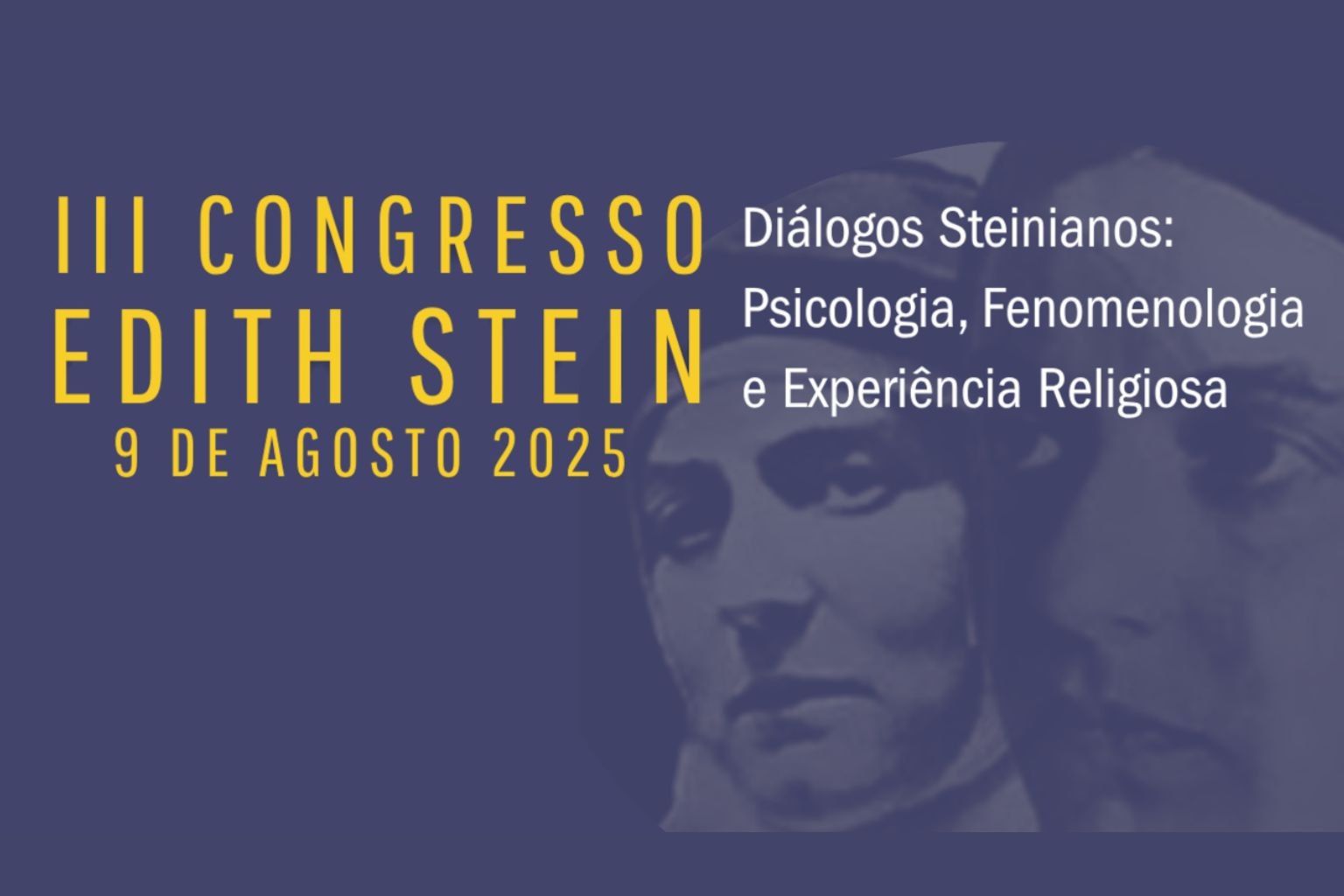 Arte de divulgação de III Congresso Edith Stein