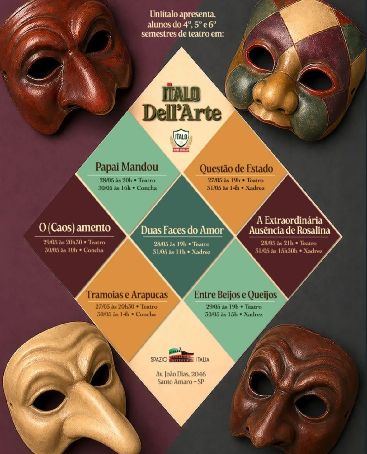 Arte de divulgação de Ítalo Del Arte | Uni Ítalo